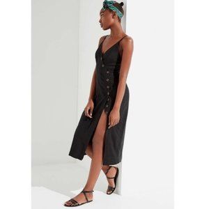 Urban Outfitters Amber Linen Midi Dress Size M